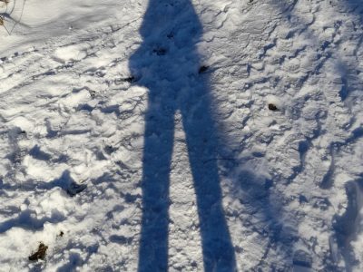 Selbstbild im Schnee